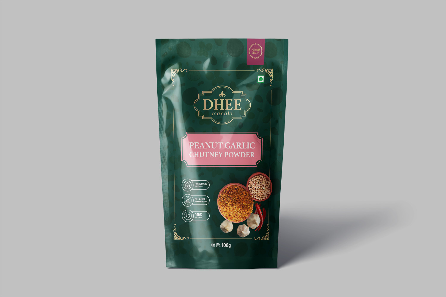 Peanut Garlic Chutney Powder